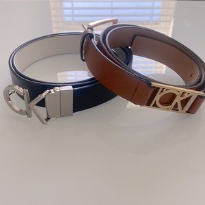 TWO Calvin Klein Belts - Women/Large
